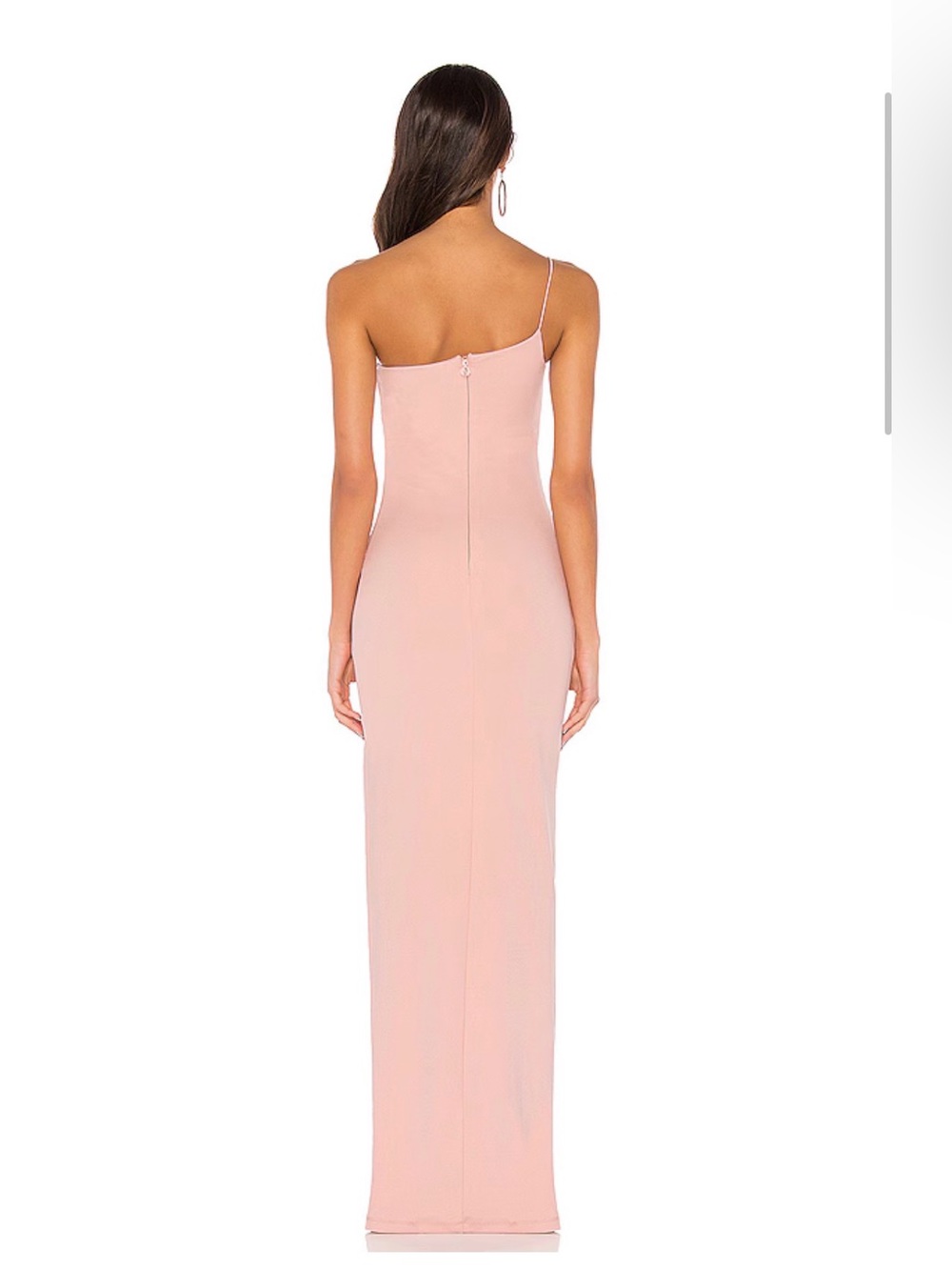 Revolve Nookie Lust One Shoulder Gown in Blush Small - Picture 3 of 3